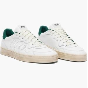 P448 sz 40 Women's White and Green Sneakers